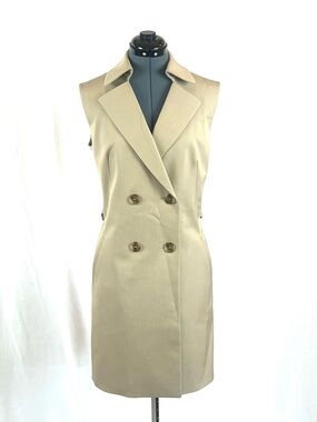 Tahari Arthur Levine, long vest, snake print lining 10 663